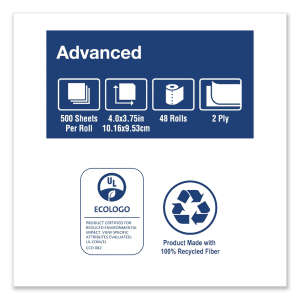 Tork, Advanced, 2 ply, 3.96in Bath Tissue