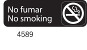 Foreign Language Symbol Signs - No Fumar/No Smoking