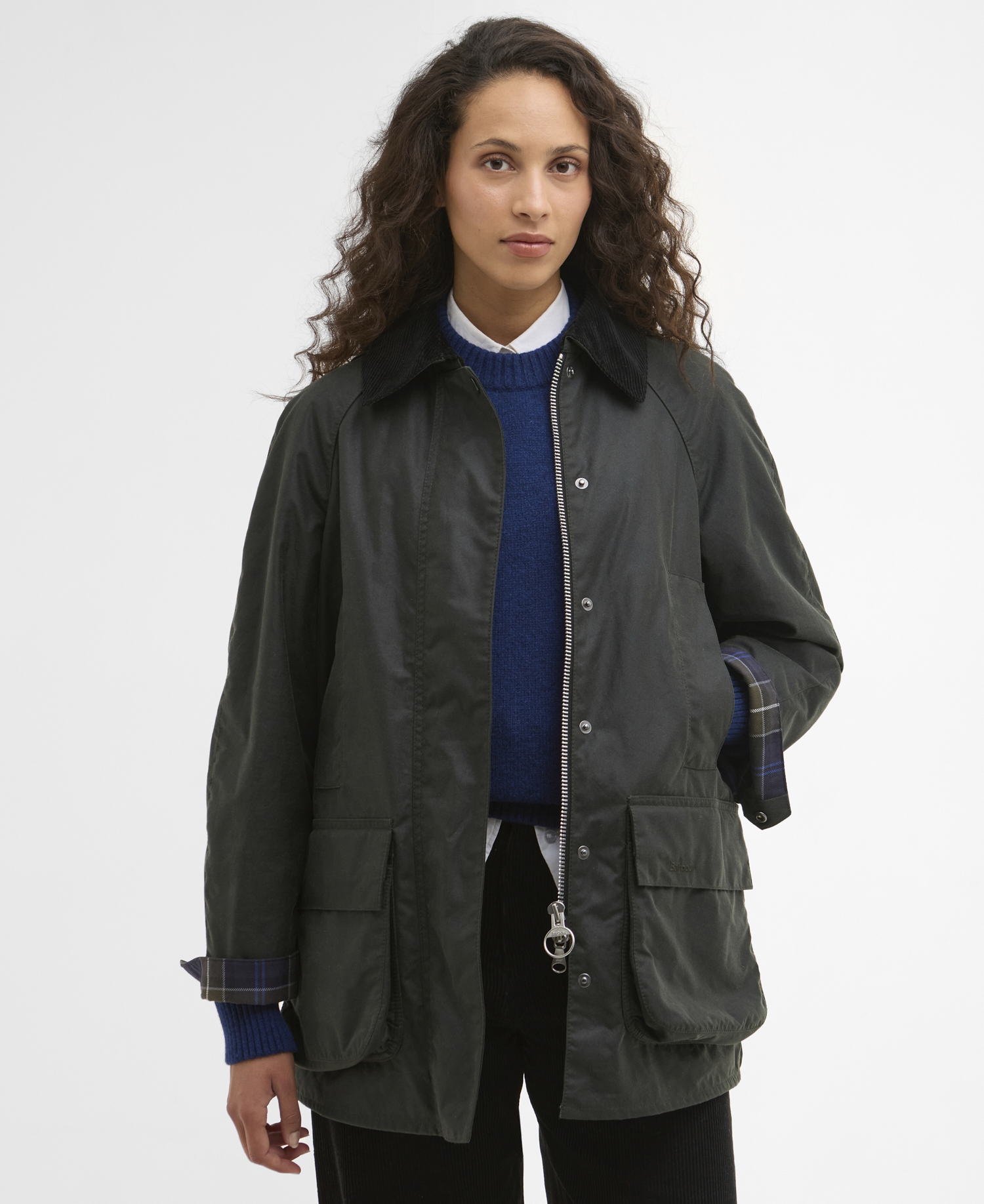 Barbour x ARKET Women's Fairgame Waxed Jacket image number 0