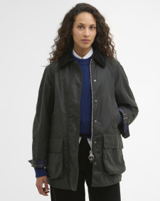 Barbour x ARKET Women's Fairgame Waxed Jacket Sage