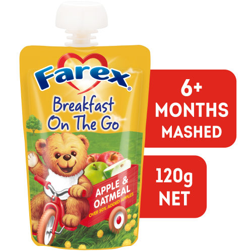  Farex® Breakfast On The Go Apple & Oatmeal 6+ Months 120g 