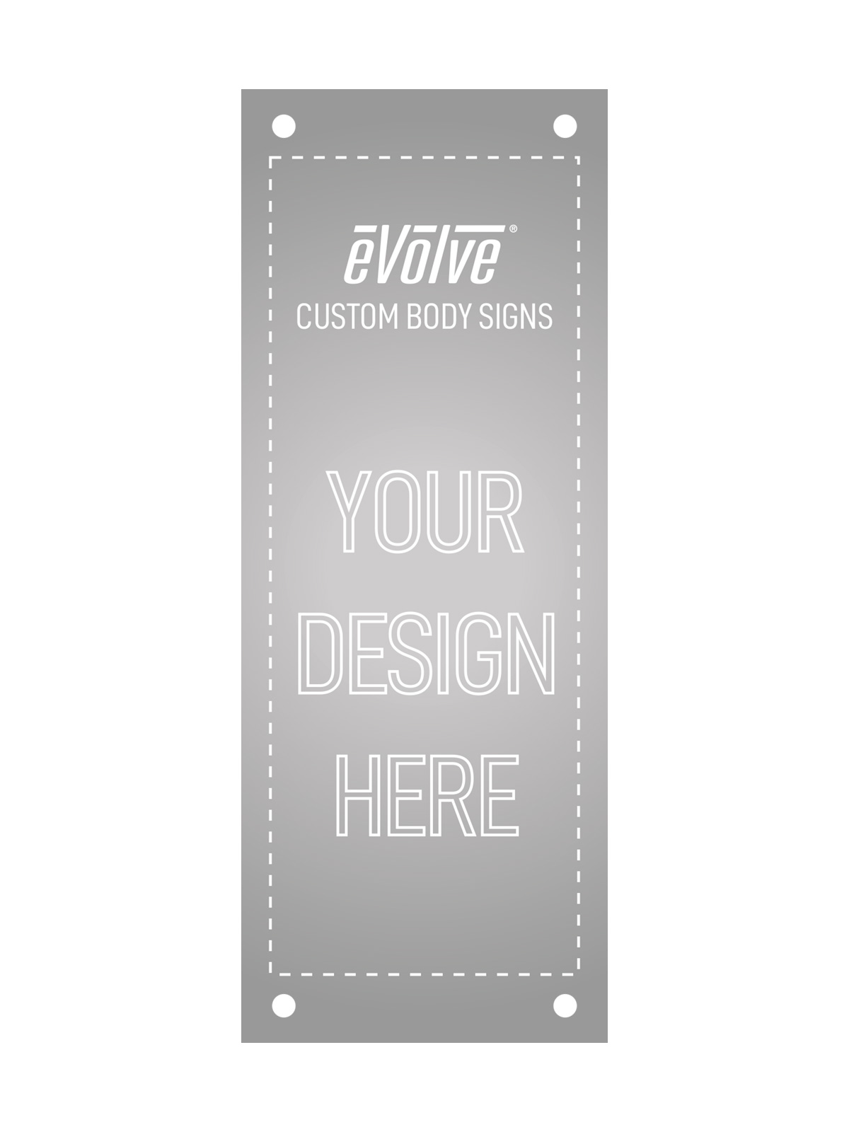 Busch Systems Evolve Series Cube Slim Custom Front Body Sign