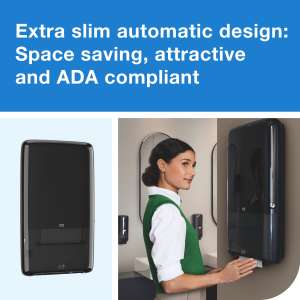 Tork, PeakServe Continuous,  Folded Towel Dispenser, Black