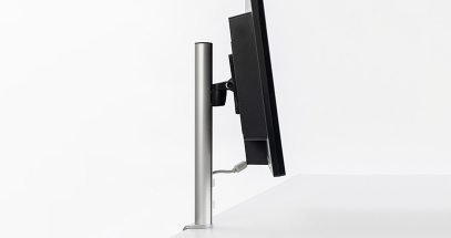 Elevating your monitor creates more useable deck space.