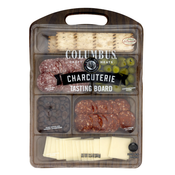 COLUMBUS(r) Charcuterie Tasting Board 8/12.5oz . C1CB - Front Center Inner Pack (Hi Res)