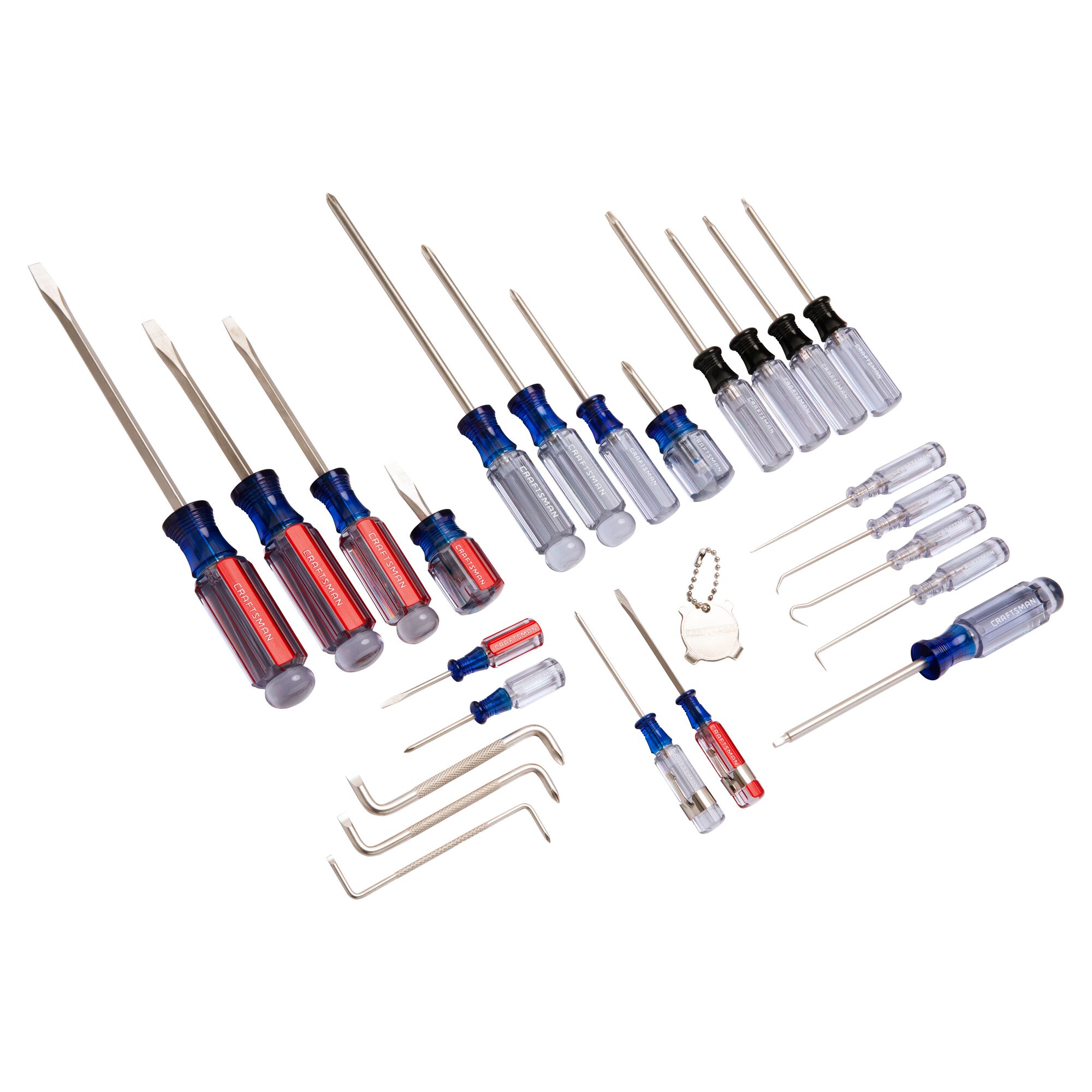 View of CRAFTSMAN Screwdrivers: Acetate on white background