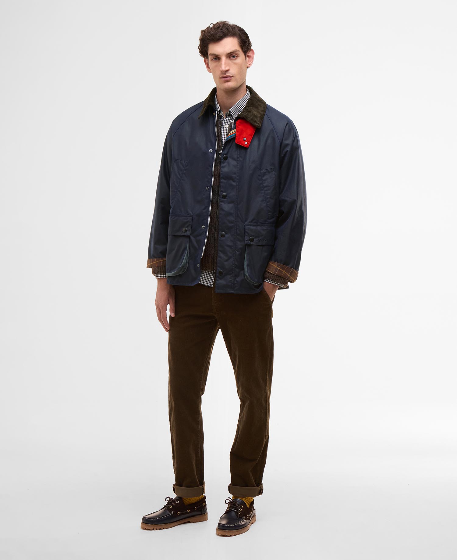 Paul Smith loves Barbour Oversized Bedale Waxed Jacket image number 3