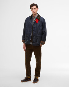 Paul Smith loves Barbour Oversized Bedale Waxed Jacket Night Sky