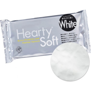 Hearty&reg; Soft Extra Pliable/Feather Texture Modeling Clay, White, 200g