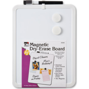 Framed Magnetic Dry Erase Board with Marker & Magnets, Assorted Colors, 8.5" x 11", Pack of 1