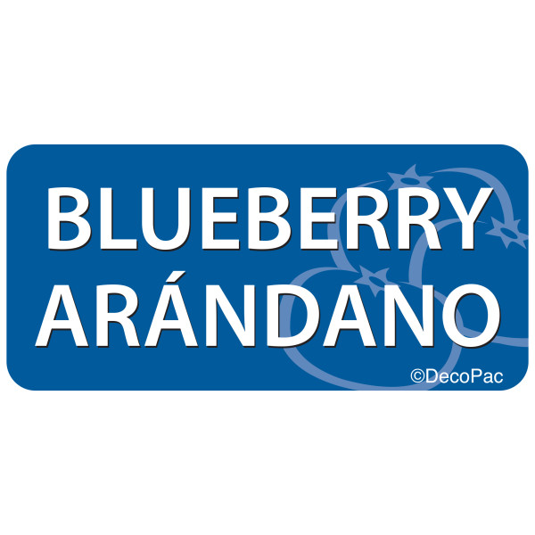 Blueberry/Arándano Promotional Label
