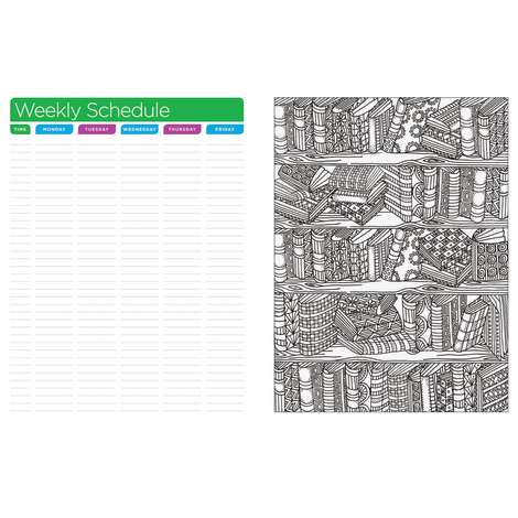 It is a photo of Rare Teacher Coloring Planner It is a photo of Rare Teacher Coloring Planner