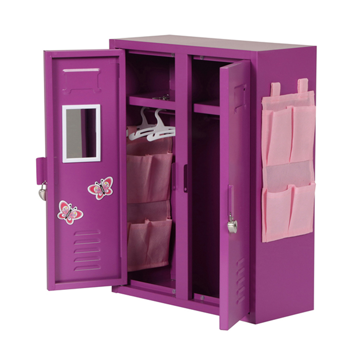 Badger Basket School Style Double Doll Locker with Hangers for 18 inch ...
