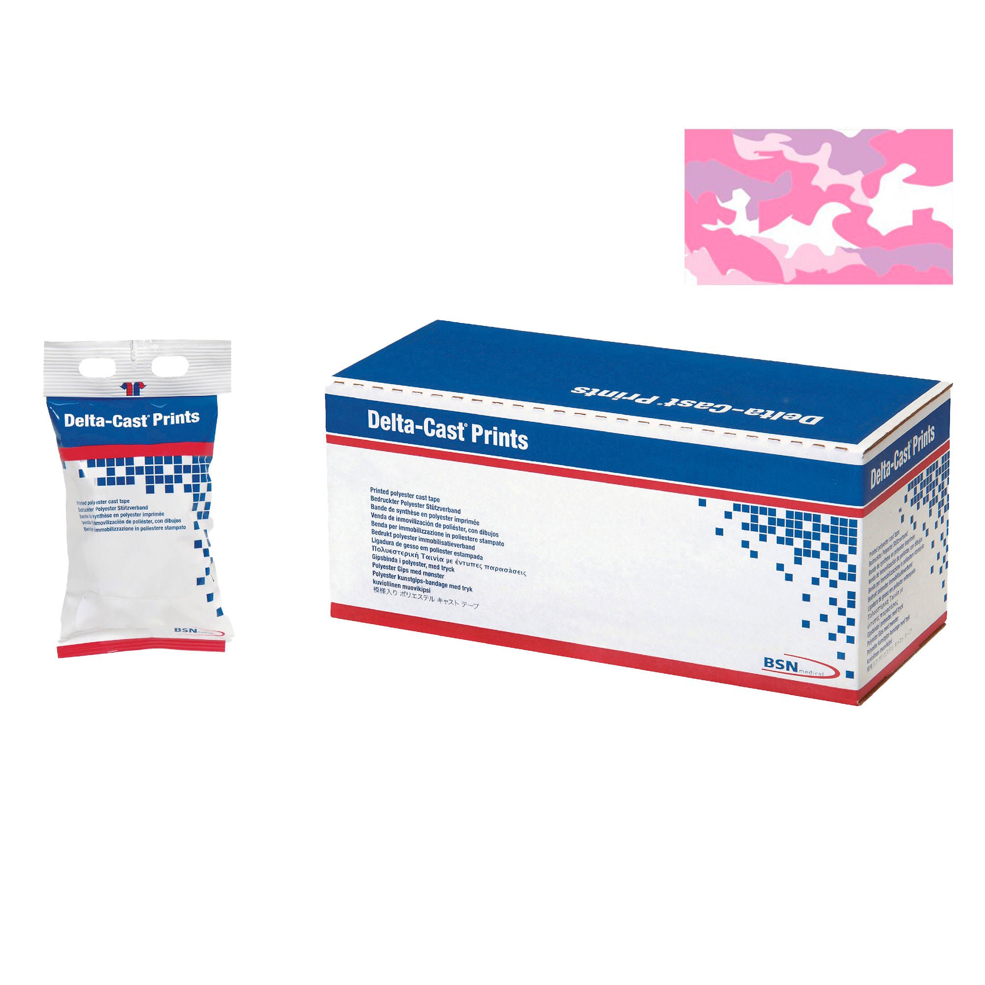 Delta-Cast® Pink Camouflage Cast Tape, 2 Inch x 4 Yard