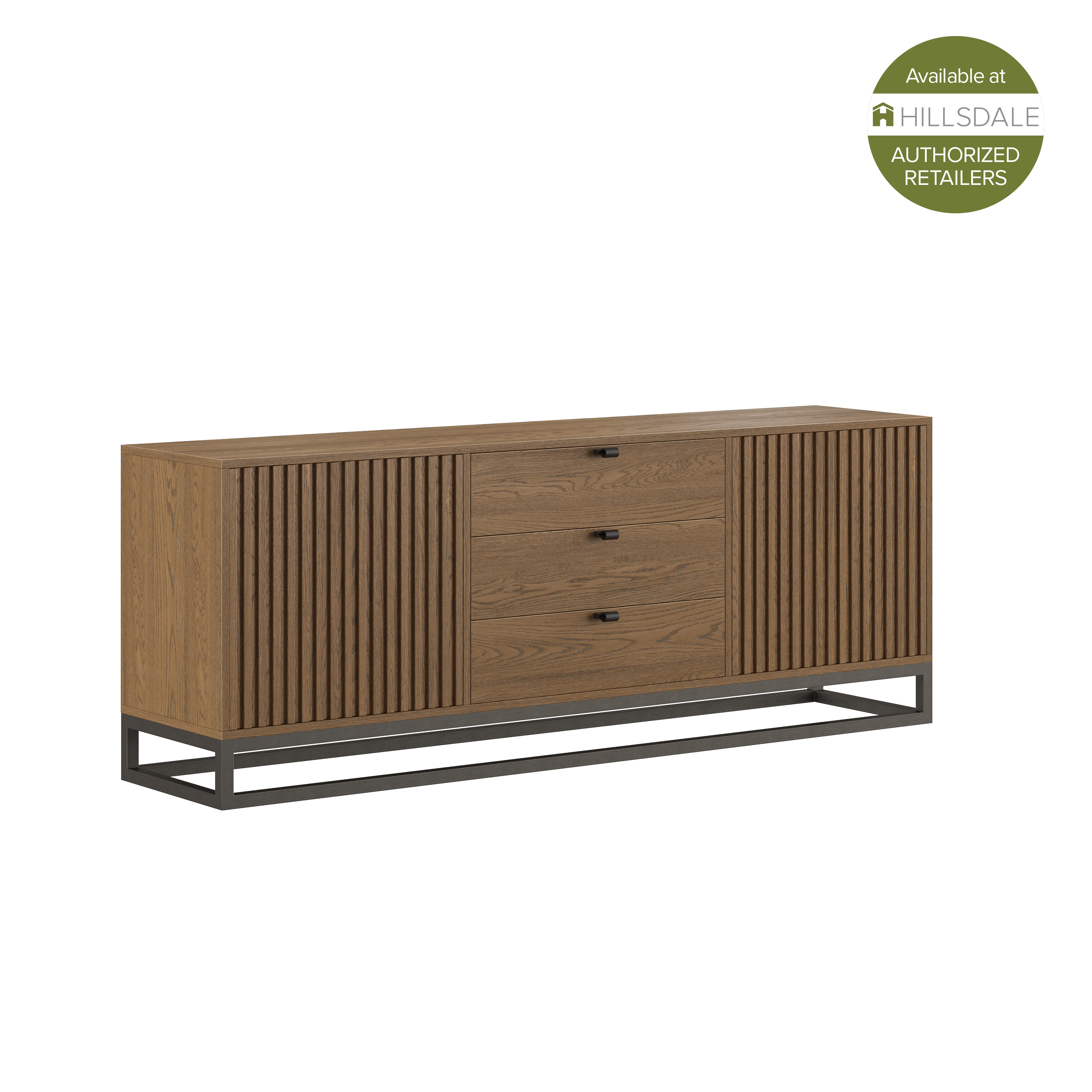 Reserve Wood and Metal Entertainment Console