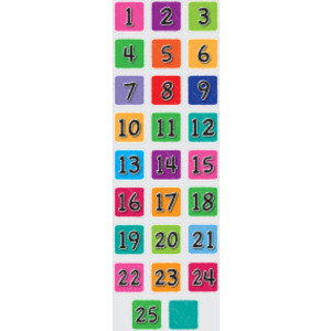 The Original Fun Mat&trade;, Sensory Spots&trade;, 4" Numbers 1-25, 26 pieces