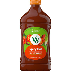 V8® Spicy Hot 100% Vegetable Juice, 64 fl oz Bottle (6 Pack)