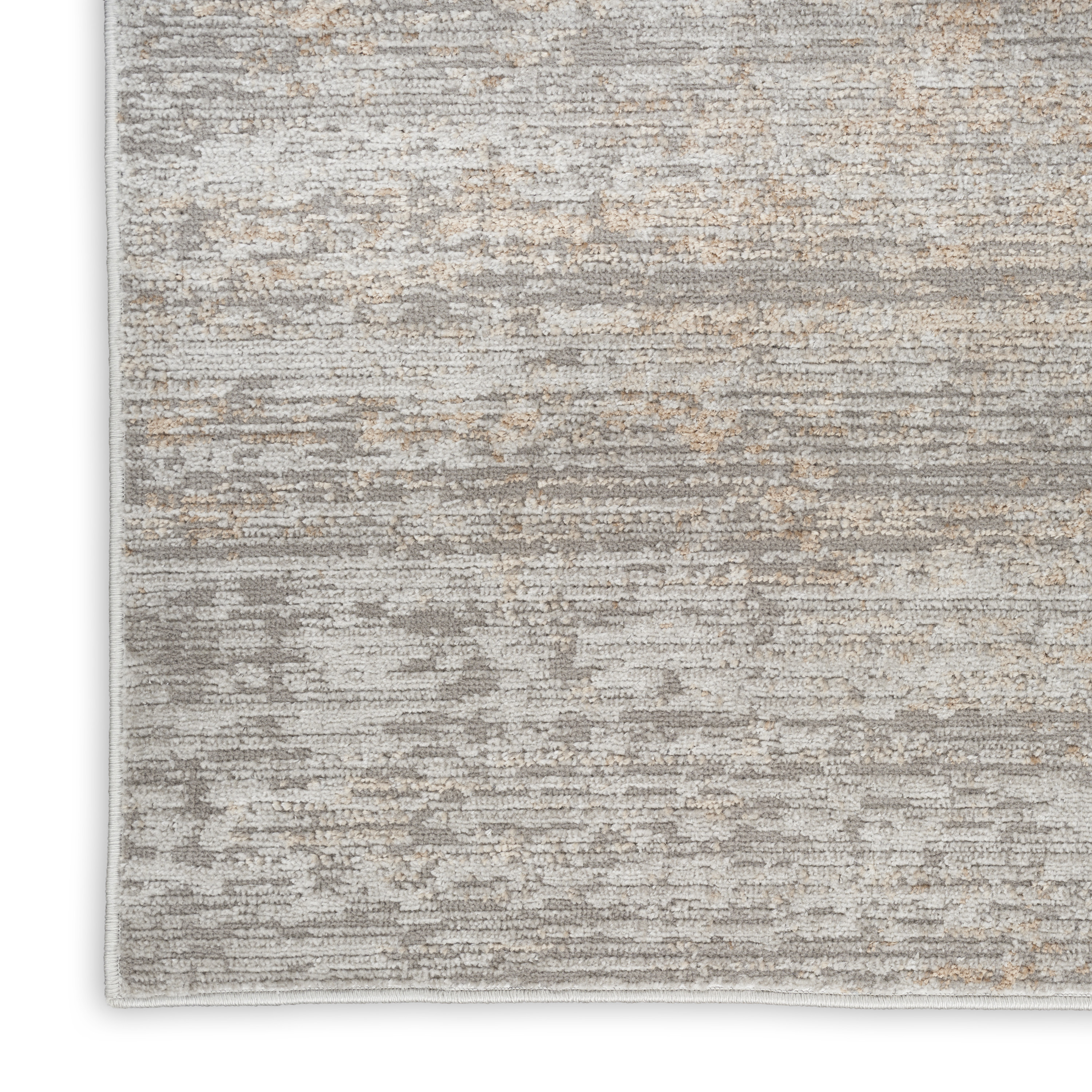 Calvin Klein CK029 Captivating 3'2" x 5' Grey Beige Modern Indoor Rug