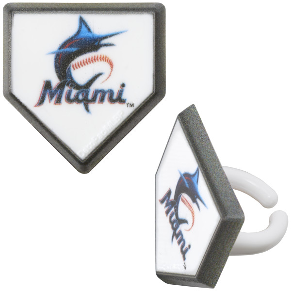 MLB® Home Plate Team Logo Cupcake Rings