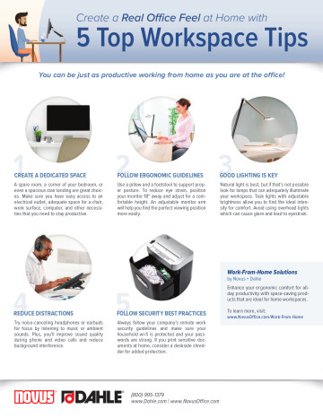Top 5 Workspace Tips <br> Resource Flyer