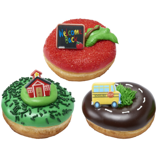 School Icons Cupcake Rings