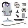 ProTeam, GoFit 3 Cordless 8Ah w/ AviationVac 1.5" Tool Kit, 14", Backpack Vacuum