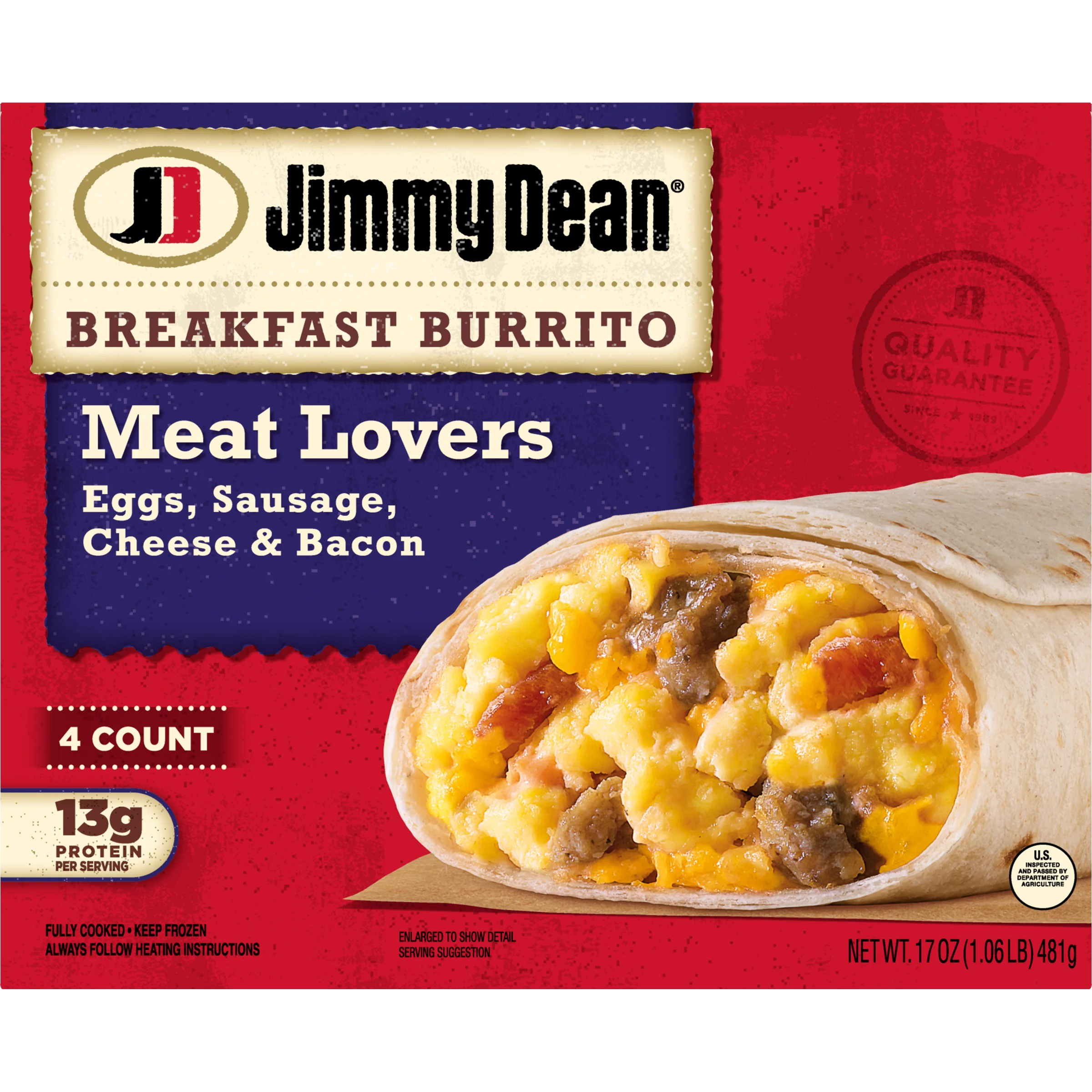 Meat Lovers Breakfast Burritos