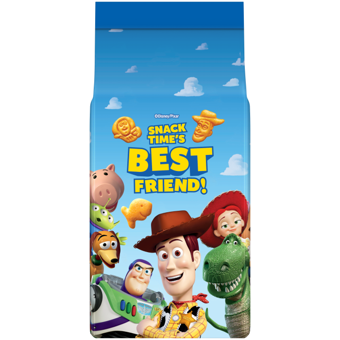 Goldfish® Toy Story Cheddar Baked Snack Crackers, 6.6 oz, bag - Back Image