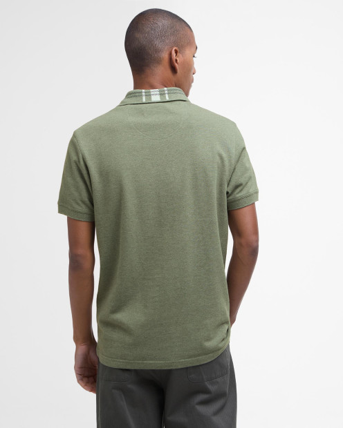 Trematon Short-Sleeved Polo Shirt Olive Marl