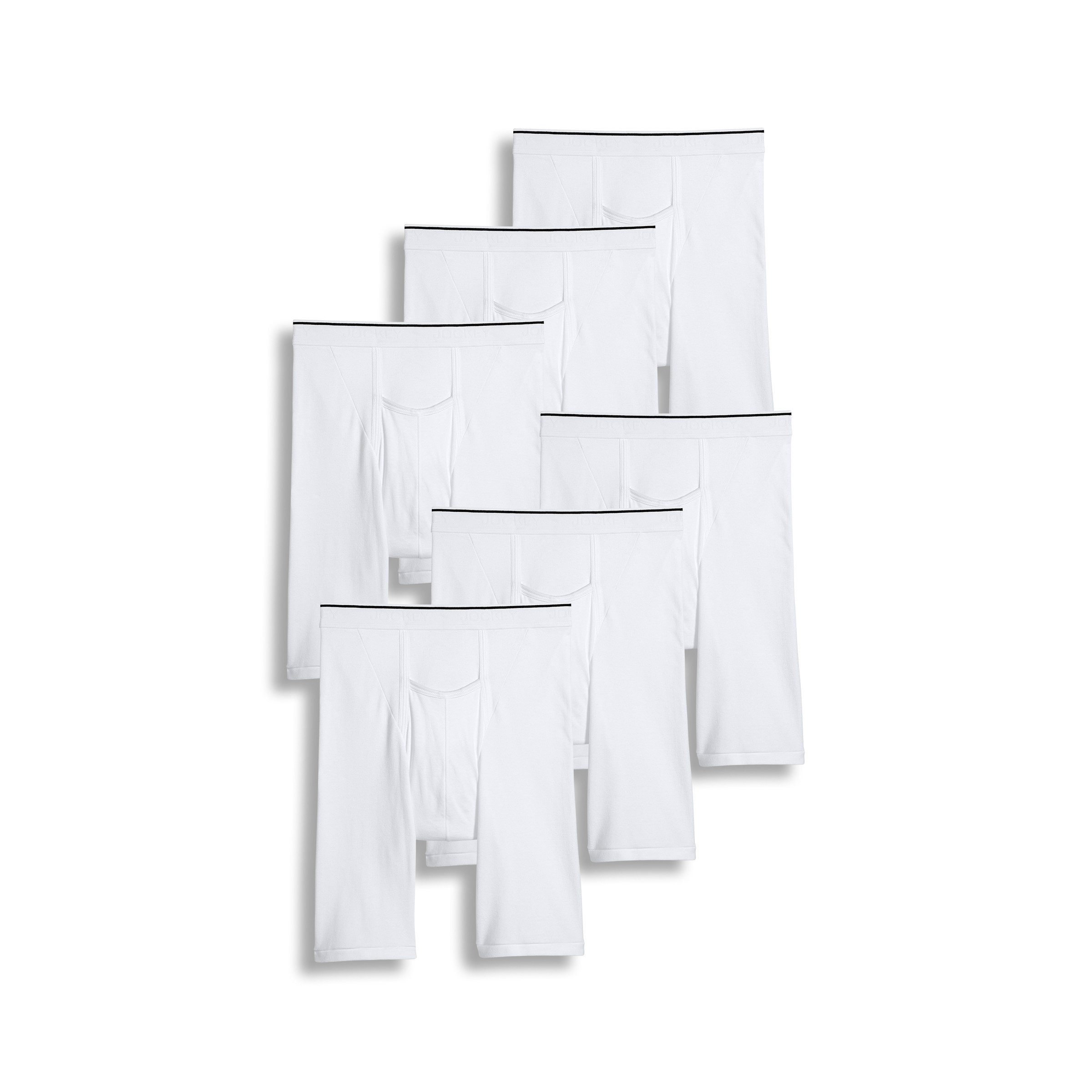 Jockey Men’s Pouch 10″ Midway Brief – 6 Pack