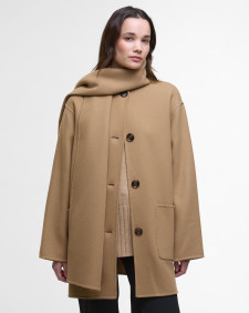 Clementine Wool Scarf Coat 