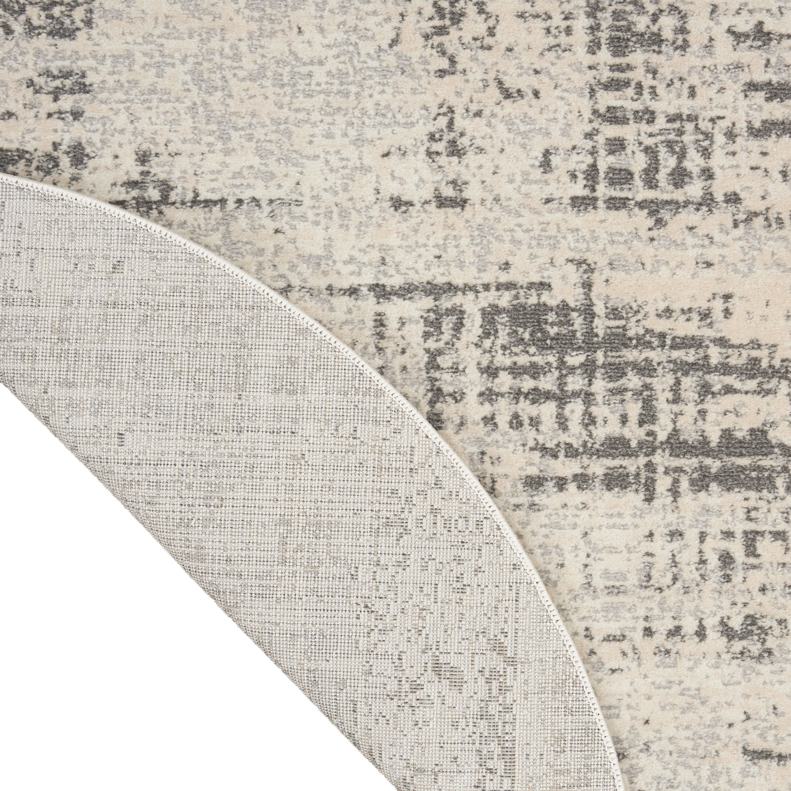Calvin Klein CK950 Rush 8' x Round Ivory Beige Modern Indoor Rug