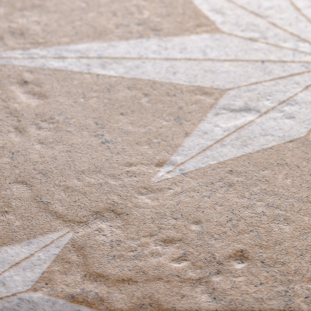 Compass Star Sand Stone 8 in. x 8 in. Porcelain Floor and Wall Tile