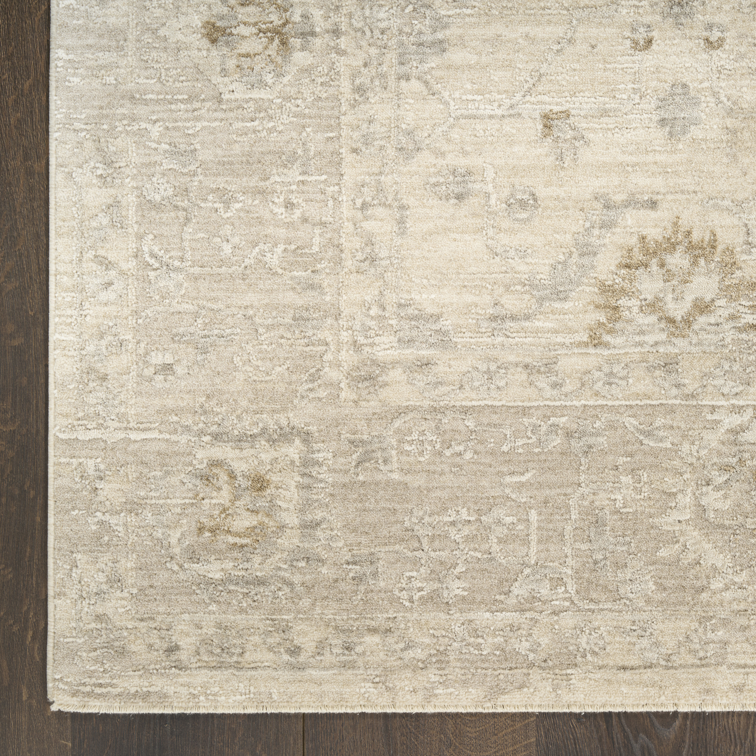 Nourison Moonlit 7'10" x 10'2" Ivory Grey Vintage Indoor Rug