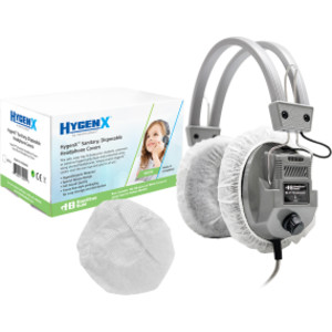 Hygenx Sanitary Ear Cushion Covers for Over-Ear Headphones & Headsets - 50 Pair
