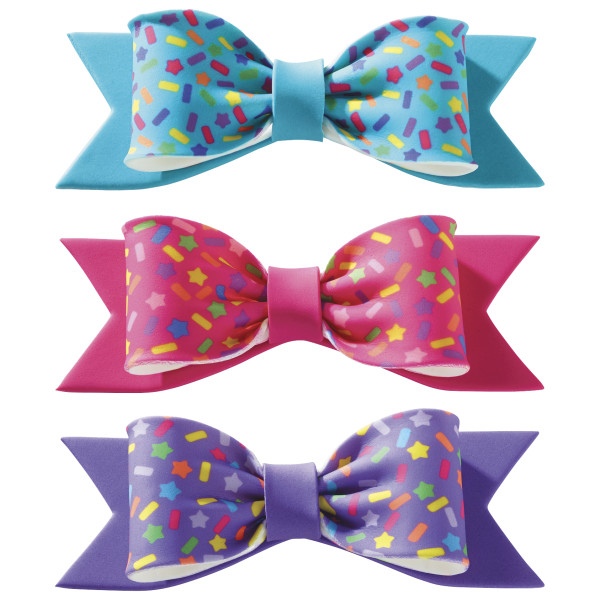 Confetti Assortment Gum Paste Bows