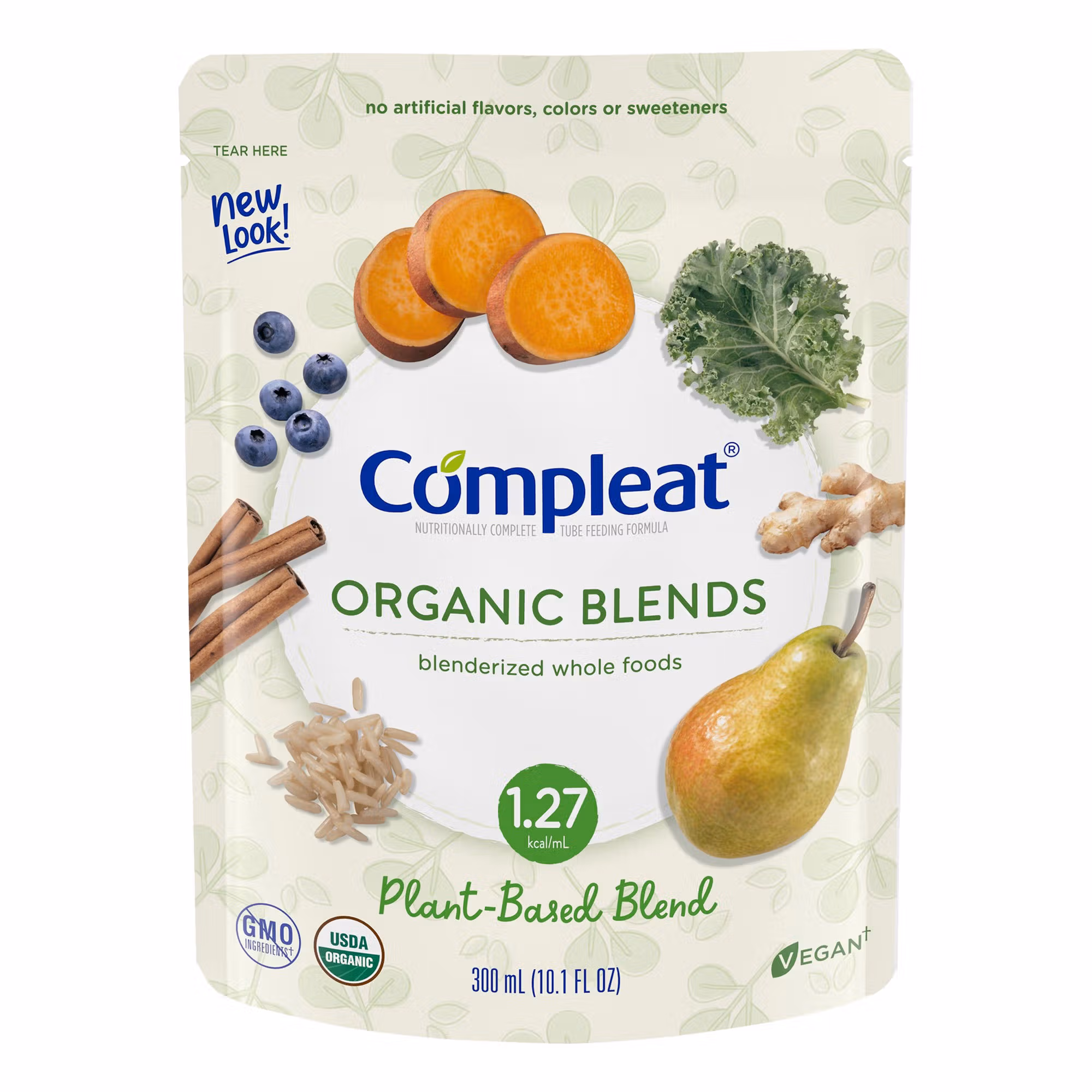 Compleat® Organic Blends Plant Blend Blenderized Whole Foods, 10.1 oz. Pouch