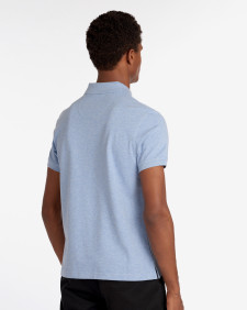 Tartan Pique Polo Shirt Sky Marl-Dress