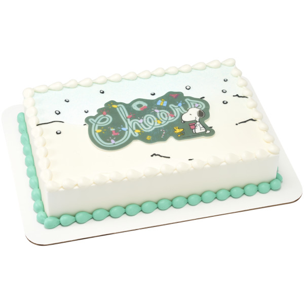 Peanuts® Snoopy® Christmas Medallions SugarStyle® Edible Decorations
