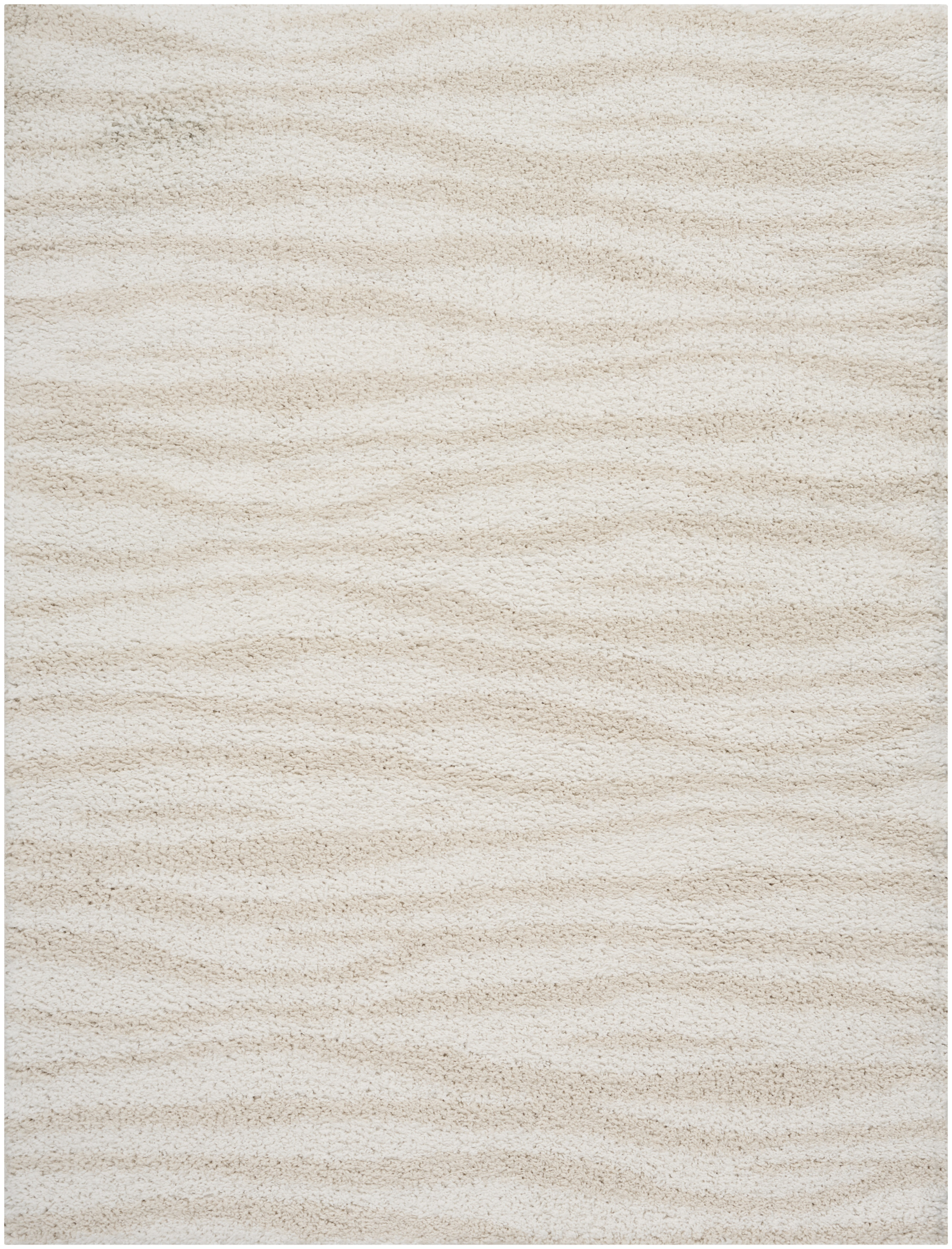 Nourison Modern Shag 7'10" x 9'10" Ivory Beige Modern Indoor Rug