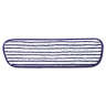 Rubbermaid Commercial, HYGEN™, Microfiber Hook & Loop Finish Mop, 18"W, White