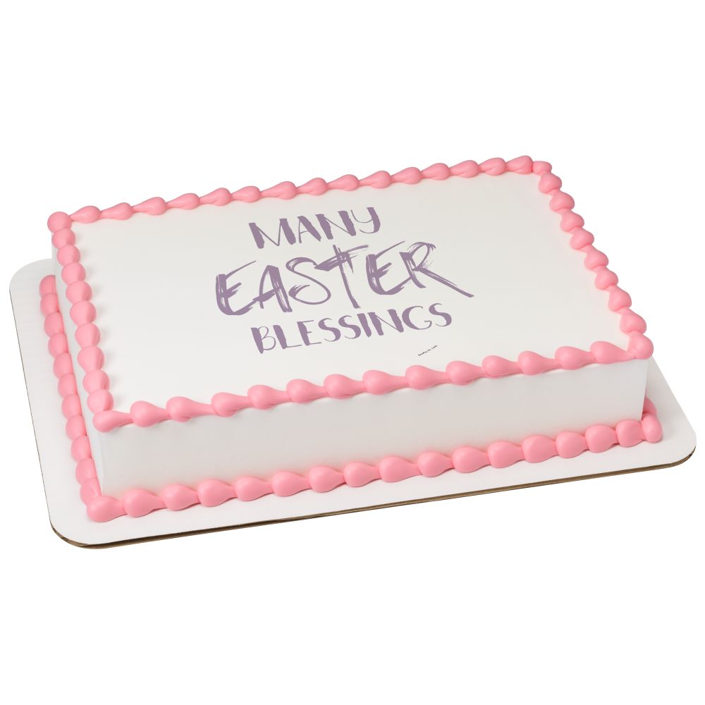 Image Cake Watercolor Easter Blessings