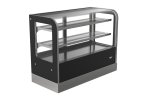 48-inch-wide 120-volt cubed-glass countertop Refrigerated deli display case with rear access