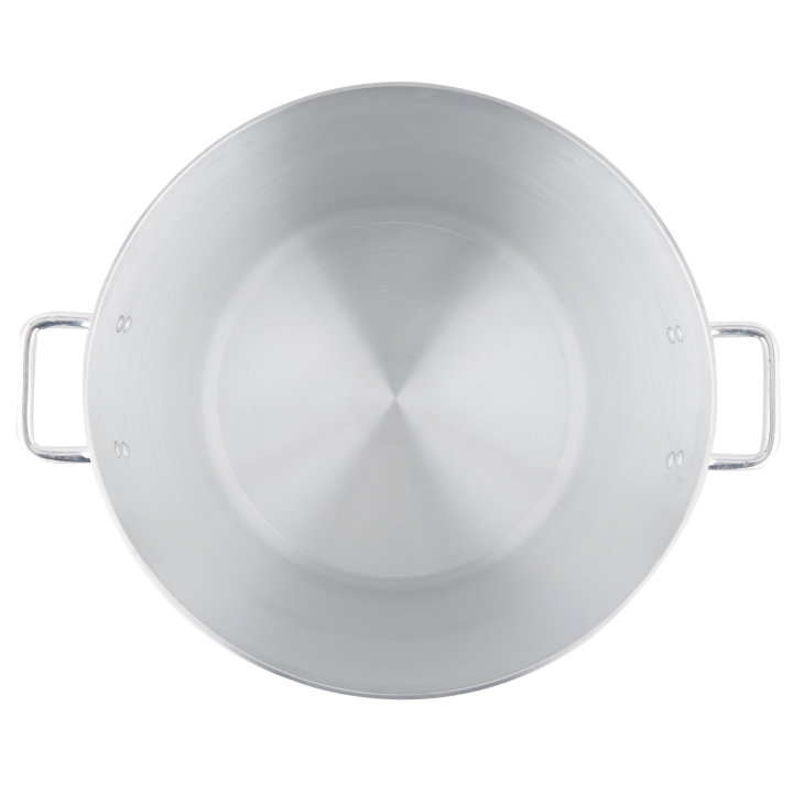 60-quart Arkadia™ aluminum stockpot in natural finish