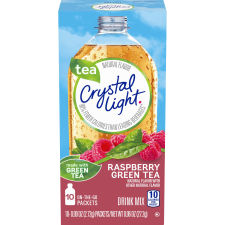 Crystal Light Raspberry Green Tea Drink Mix, 10 ct On-the-Go-Packets