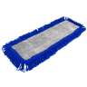 Impact, Layflat®, 24"W, Microfiber, Gray/Green, Hook & Loop, Dust Mop