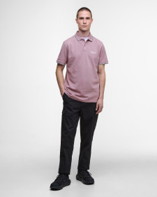 Evan Short-Sleeved Polo Shirt Elderberry
