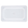 Ninth-size Super Pan V® flexible steam table pan lid in white