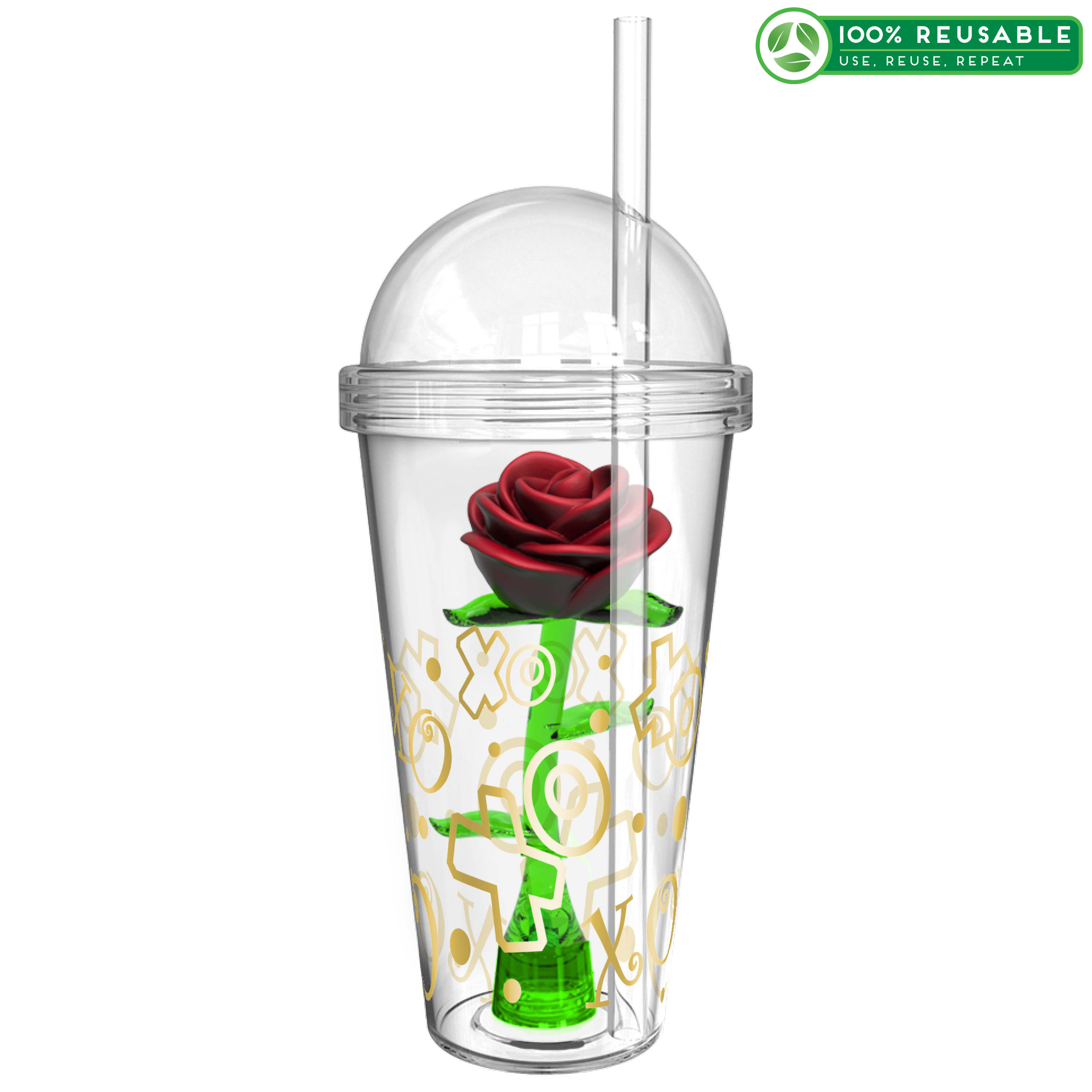 Zak Hydration 22 ounce Tumbler with Straw, Hugs & Kisses slideshow image 1 Zak Hydration 22 ounce Tumbler with Straw, Hugs & Kisses slideshow image 1