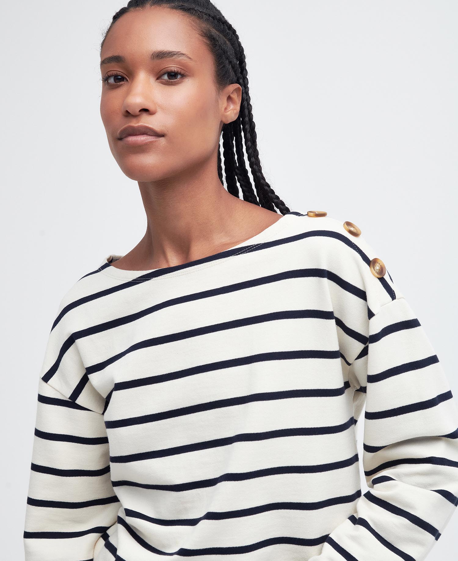 Caroline Striped Sweatshirt image number 3